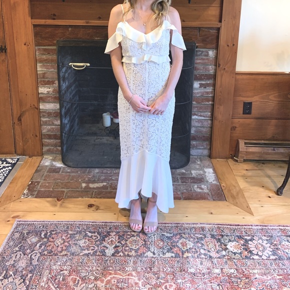 Rachel Zoe Ivory Chloe Lace Mermaid Gown Dress - 0 - Picture 9 of 14